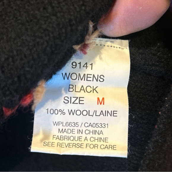 Vintage Woolrich Wool Sweater Vest Cabin Christmas Bear Size Medium - Picture 10 of 10